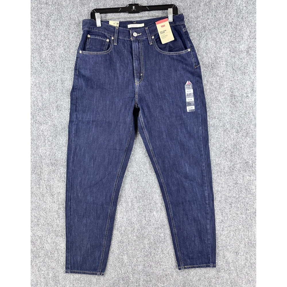 Levis Jeans Women's 31x30 Dark Wash 80s Mom Jeans High Rise Tapered Leg NWT
